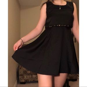 Lovely black lace dress!